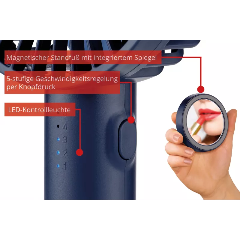 Unold Breezy II azul 10 cm ventilador de mano