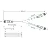 Goobay 95286 cable adaptador TAE, 2x RJ45 a RJ45 (8P8C) / TAE-F, 3 m, negro/gris
