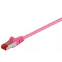 Cable de red Goobay 95475 magenta 1 m Cat6 S/FTP
