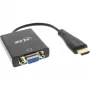 Convertidor InLine HDMI a VGA con entrada de audio salida HDMI VGA y audio estéreo