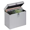 Hama 00181435 maletín de almacenamiento Microgroove para discos de vinilo plateado