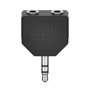 Divisor de audio Hama 00305036 negro 3,5 mm a 2 x 3,5 mm