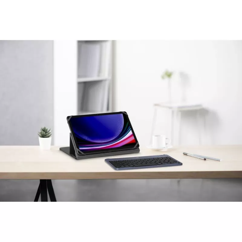 Hama Travel 500 funda con teclado Bluetooth para tabletas de 7–11 pulgadas, QWERTZ (DE), negra