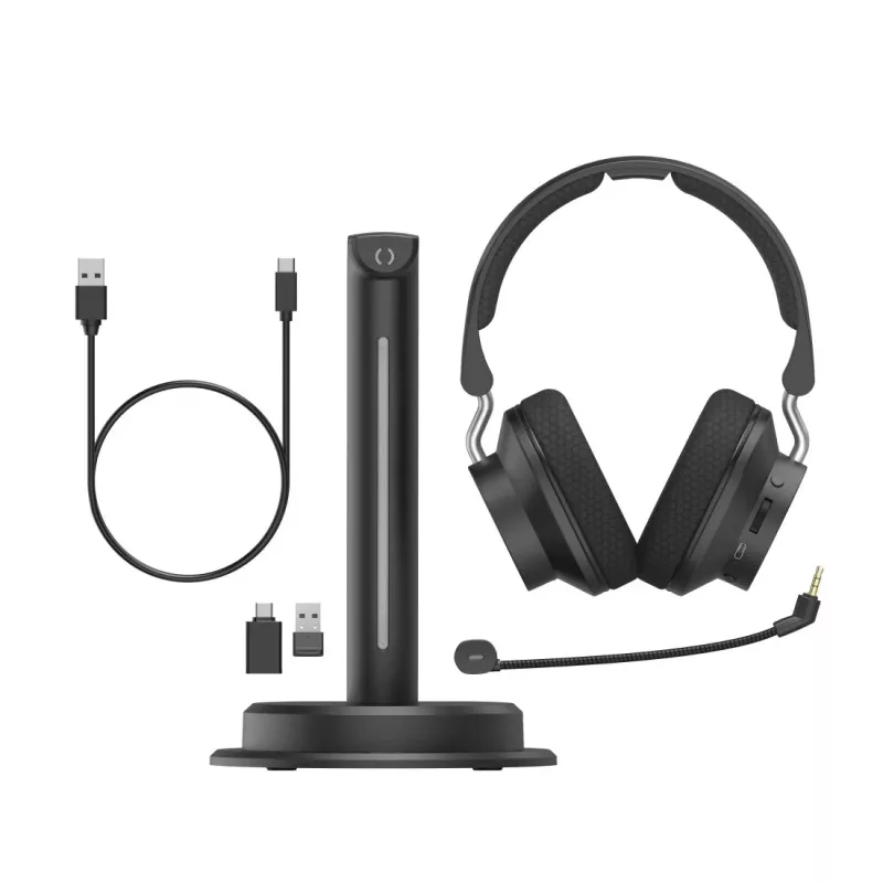 Hama BT-900 auriculares con cable e inalámbricos diadema oficina/call center USB Type-C Bluetooth base de carga negros