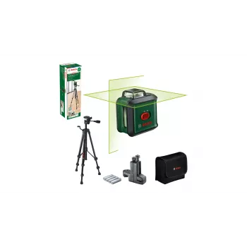 Bosch UniversalLevel 360 Premium-Set láser de líneas en cruz, alcance de 12 m