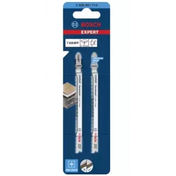 Hoja de sierra de calar Bosch T 308 BFP bimetal 2 unidades para placas de estratificado