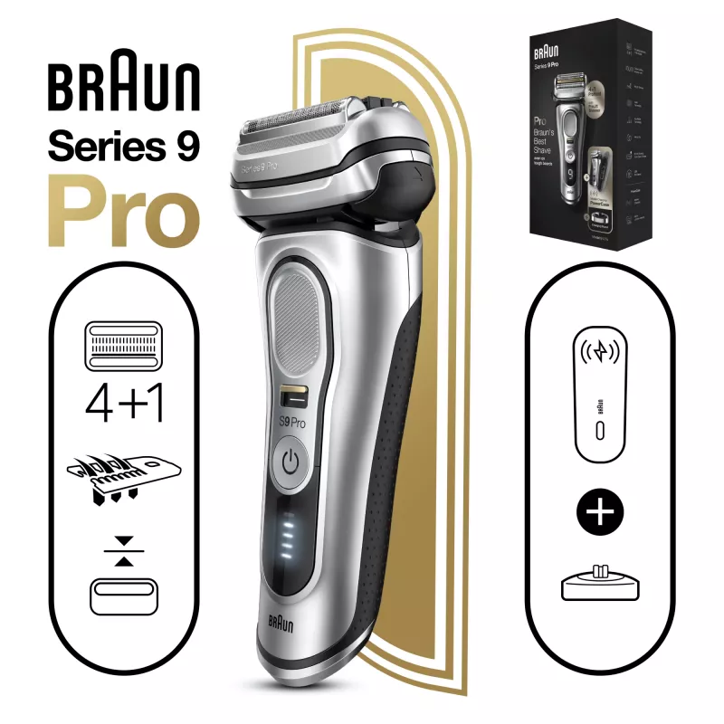 Braun Series 9 Pro 81744531 maquinilla de afeitar de hombre máquina de afeitar de láminas recortadora plata