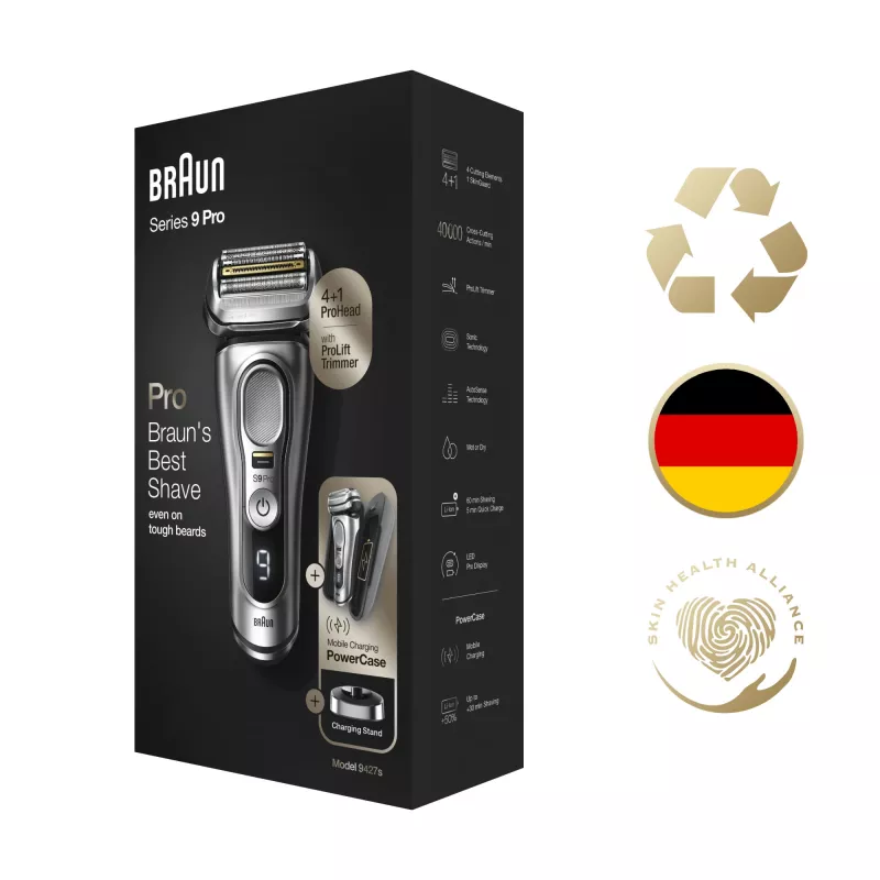 Braun Series 9 Pro 81744531 maquinilla de afeitar de hombre máquina de afeitar de láminas recortadora plata