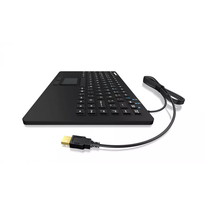 KeySonic KSK-5230 IN (CH) teclado de oficina USB QWERTZ alemán suizo negro