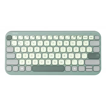 ASUS Marshmallow KW100 90XB0880-BKB200 teclado, distribución alemana QWERTZ, mecanismo de tijera, tecla Copilot, verde