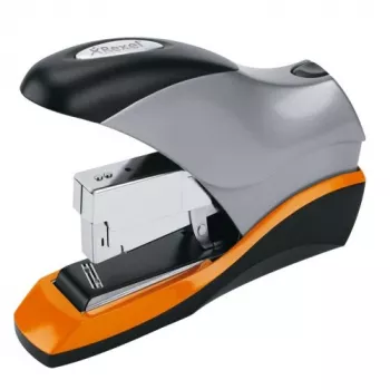 Grapadora de alto rendimiento Rexel Optima 70 Low Force plateado/negro, 70 hojas, negro, naranja, plateado, 6,8 cm, 850 g, 50 x 155 x 240 mm, 254 x 100 x 63 mm