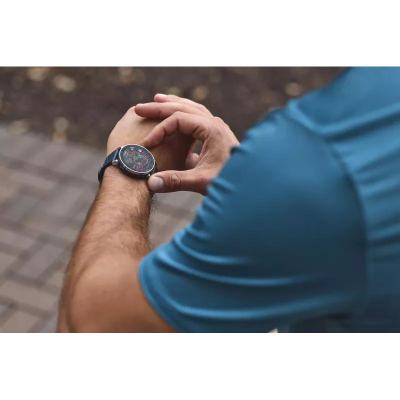 Smartwatch Amazfit W2558GL2N — 1,32 pulgadas (3,35 cm) AMOLED 466×466 px, GPS, 365 mAh, correa de silicona (azul)