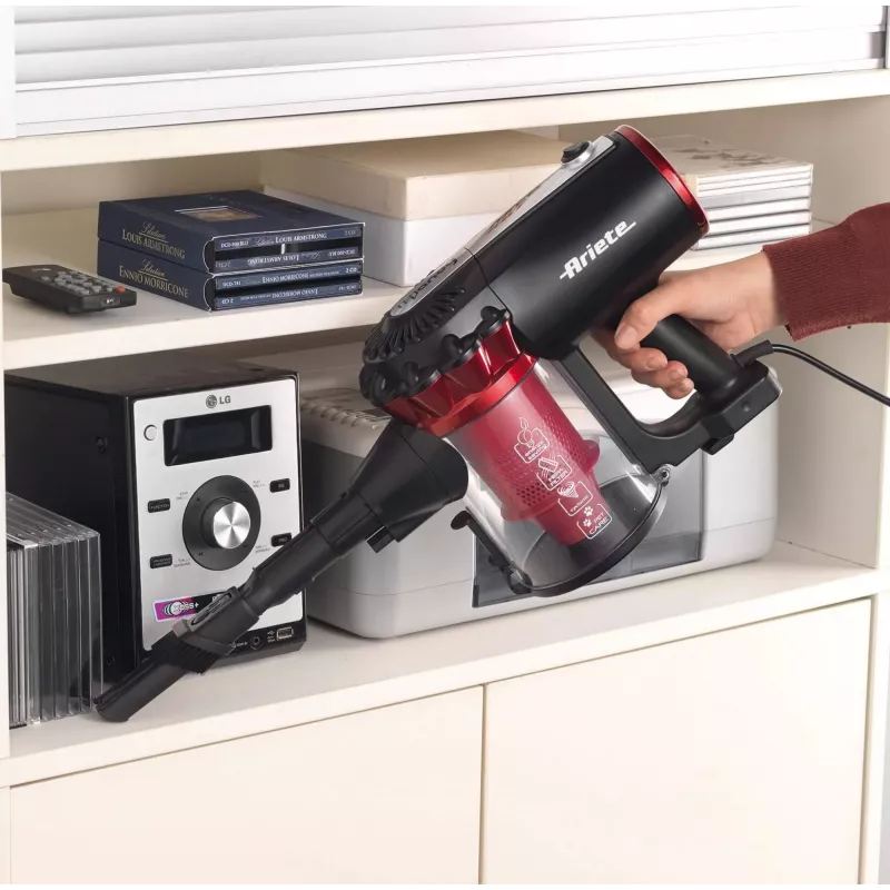 Ariete 2759/11 aspirador escoba 2 en 1 AC en seco HEPA sin bolsa 600 W negro, rojo