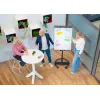 Papelera de flipchart móvil con base redonda Legamaster SKETCH EASY – acero, 5 ruedas, 720×600 mm