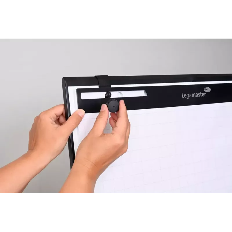 Papelera de flipchart móvil con base redonda Legamaster SKETCH EASY – acero, 5 ruedas, 720×600 mm