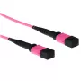 ACT cable de conexión de fibra óptica multimodo 50/125 OM4 polaridad B de 5 metros con conectores hembra MTP