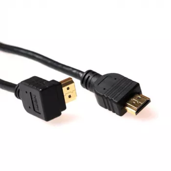 ACT Cable HDMI High Speed v2.0 de 0,5 metros conector macho HDMI-A en ángulo - conector macho HDMI-A recto