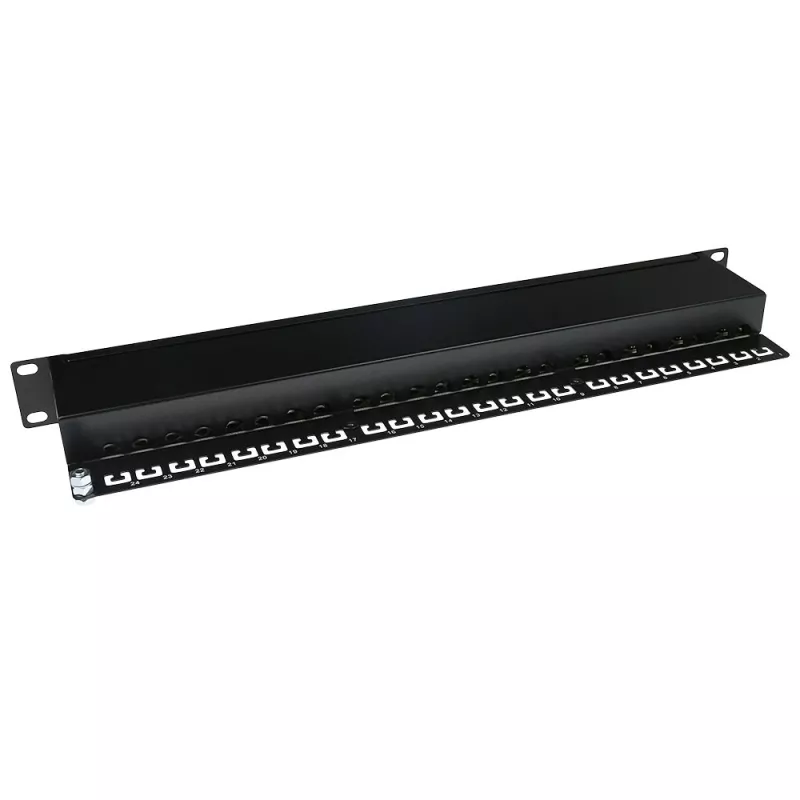 ACT Patch panel CAT5E apantallado de 24 puertos con tapa