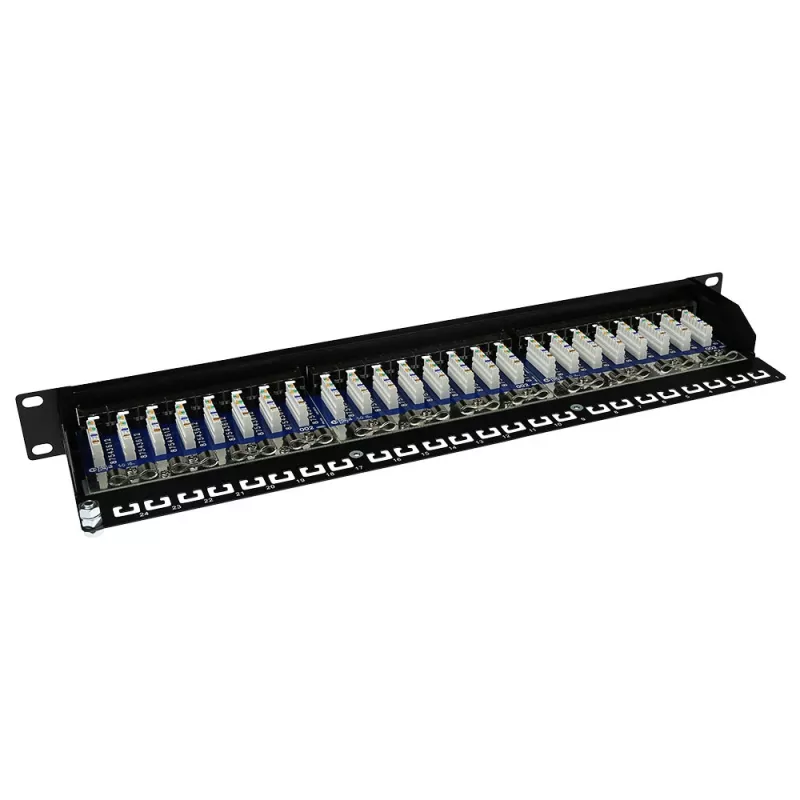 ACT Patch panel CAT5E apantallado de 24 puertos con tapa