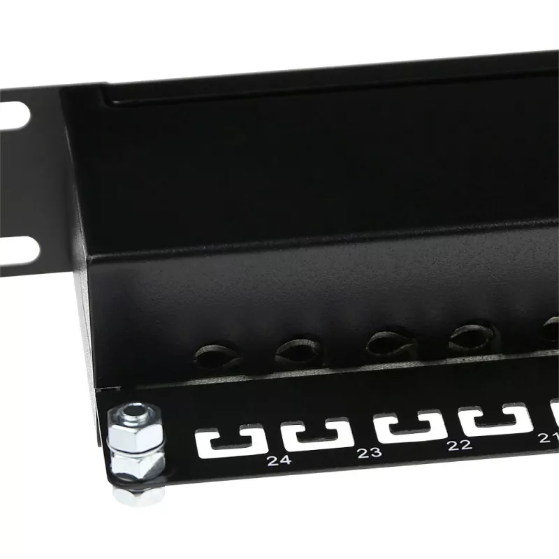 ACT Patch panel CAT5E apantallado de 24 puertos con tapa