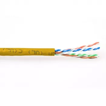 Cable de red ACT CAT6A U/UTP PVC de 305 m amarillo