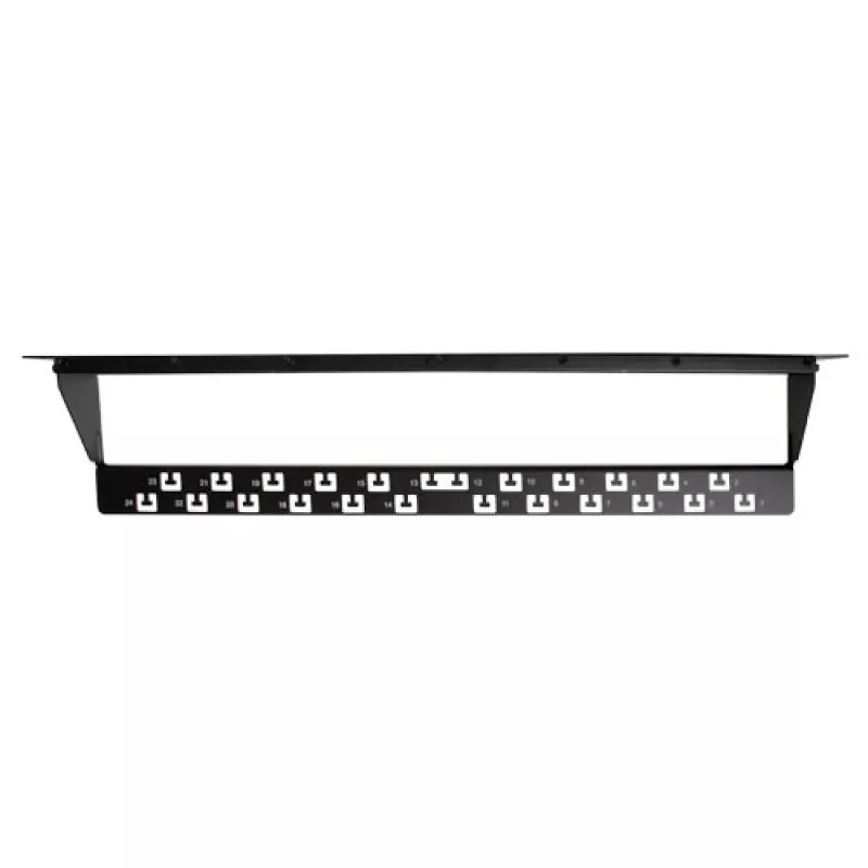 ACT Patch panel de 24 puertos Keystone de 45 grados sin conectores