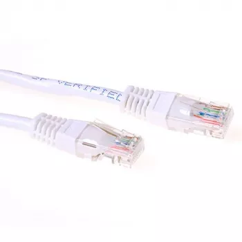 ACT Cable de red U/UTP CAT6 blanco de 7 metros con conectores RJ45