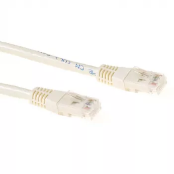 ACT Cable de red U/UTP CAT6 marfil de 30 metros con conectores RJ45
