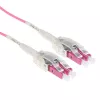 ACT Cable de fibra óptica multimodo 50/125 OM4 Polarity Twist de 1 metro con conectores LC