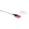 ACT Cable de fibra óptica multimodo 50/125 OM4 Polarity Twist de 20 m con conectores LC