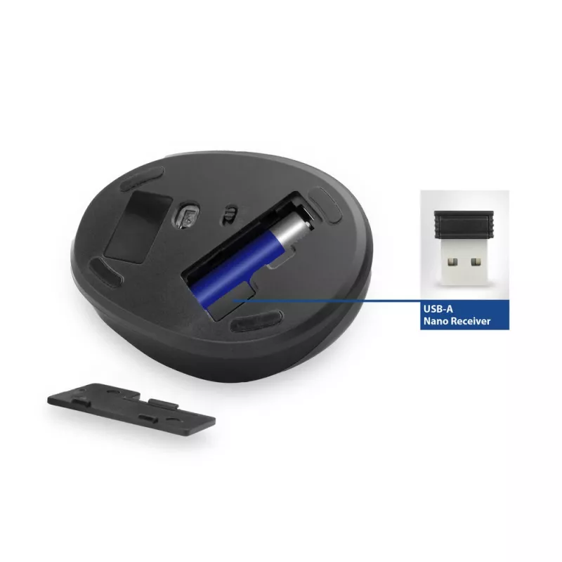 Ratón ACT inalámbrico ergonómico 1600 DPI RF