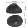 Ratón ACT inalámbrico ergonómico 1600 DPI RF