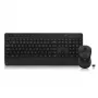 Conjunto de teclado y ratón inalámbrico ACT (Qwerty), clic silencioso, ecológico, fabricado con materiales reciclados