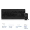 Conjunto de teclado y ratón inalámbrico ACT (Qwerty), clic silencioso, ecológico, fabricado con materiales reciclados