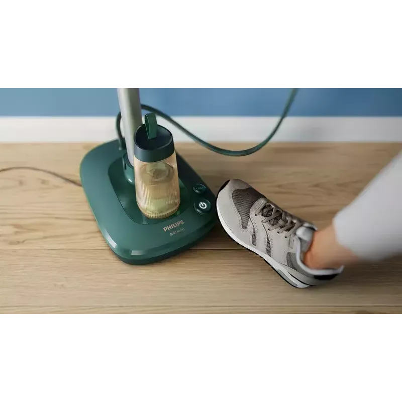 Plancha de vapor vertical Philips AIS6020 1800W, depósito de agua de 1,1L, potencia continua de 45 g/min, boost de 90 g/min, OptimalTEMP