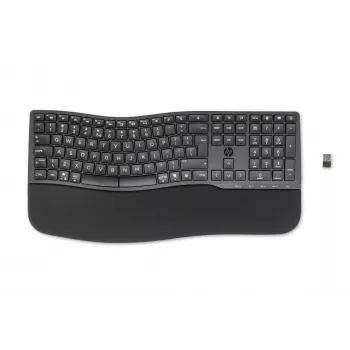 Teclado HP 680 Comfort Dual-Mode, tamaño completo (100%), inalámbrico, RF Wireless + Bluetooth, QWERTY, negro