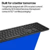 Teclado HP 490K Multi-Device Dual-Mode, tamaño completo (100 %), inalámbrico, USB + Bluetooth, QWERTY, negro