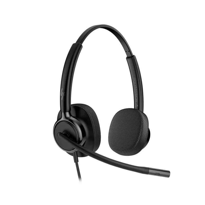 Auriculares estéreo con cable HP Poly Mission 425 USB — Bulk, peso 132 g