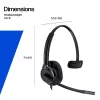 Auriculares estéreo con cable HP Poly Mission 425 USB — Bulk, peso 132 g