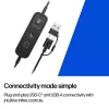 Auriculares USB estéreo con cable HP Poly Mission 625 — circumaurales, 147 g, conexión USB (Bulk)