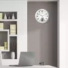 Reloj de pared/sobremesa Unilux 100340853 — cuarzo, redondo metálico plateado, Ø 31 cm, pila AA/AAA