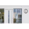Unilux Reloj de pared radiocontrolado para exteriores, 355 mm, plateado, resistente a la intemperie