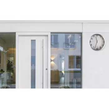 Reloj de pared de cuarzo Unilux Outdoor Round – 35,5 cm de diámetro, pila AA, 1,5V