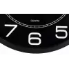 Unilux Mega Reloj de pared de cuarzo, 600 mm, negro