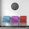 Unilux Mega Reloj de pared de cuarzo, 600 mm, negro