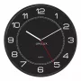 Unilux Mega Reloj de pared de cuarzo, 600 mm, negro