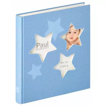 Álbum de fotos Walther Design UK-133-L azul 50 hojas 280x310 mm