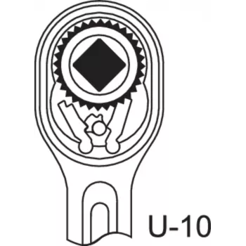 GEDORE 6142700 Carraca reversible de aluminio 1/2"