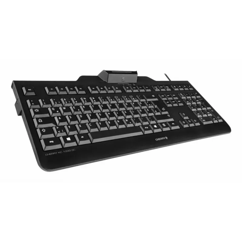 Cherry KC 1000 SC teclado, inglés EE. UU., USB, negro