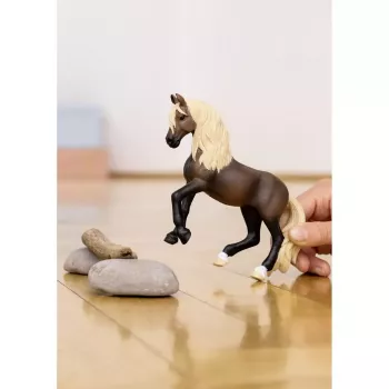 Figura de caballo Schleich semental Paso Peruano modelo 13952, para niños a partir de 5 años, beige/marrón